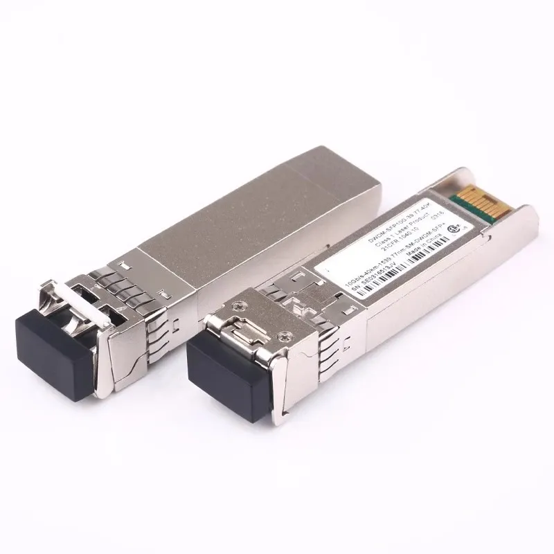 10G SFP+ DWDM Transceiver Module 100GHz 40 Channels LC Duplex SMF 80km for Long-Haul Netwo