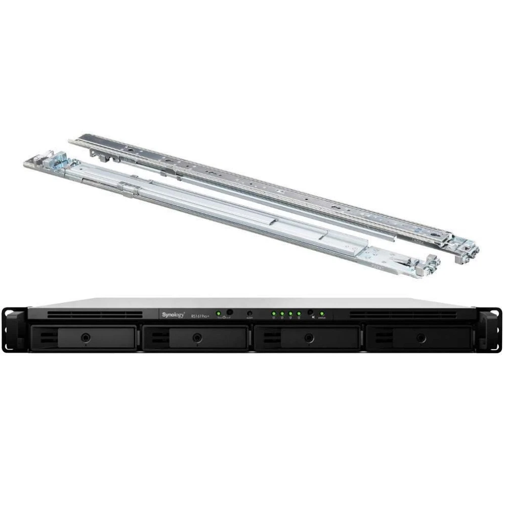 High Performance Stock Synology Rackstation Diskless RS1619xs+ 4-bay 8GB DDR4 NAS Server Storage 8