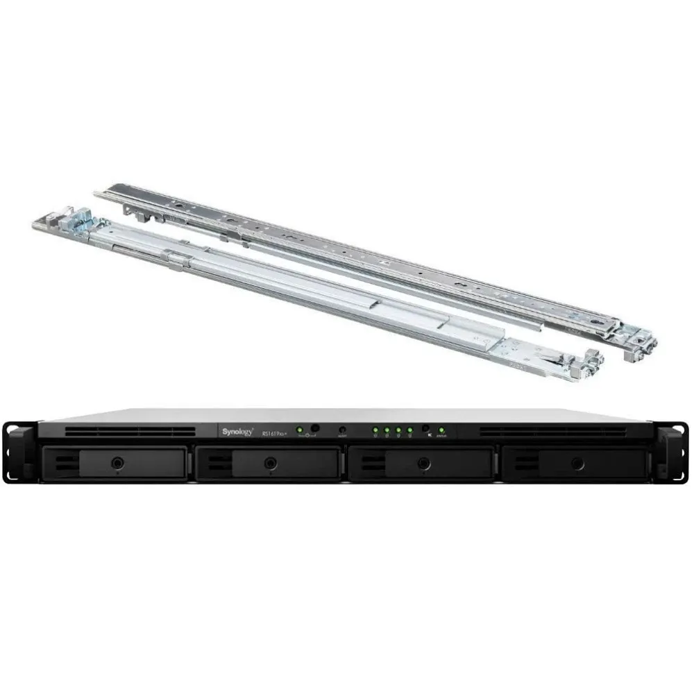 High Performance Stock Synology Rackstation Diskless RS1619xs+ 4-bay 8GB DDR4 NAS Server S
