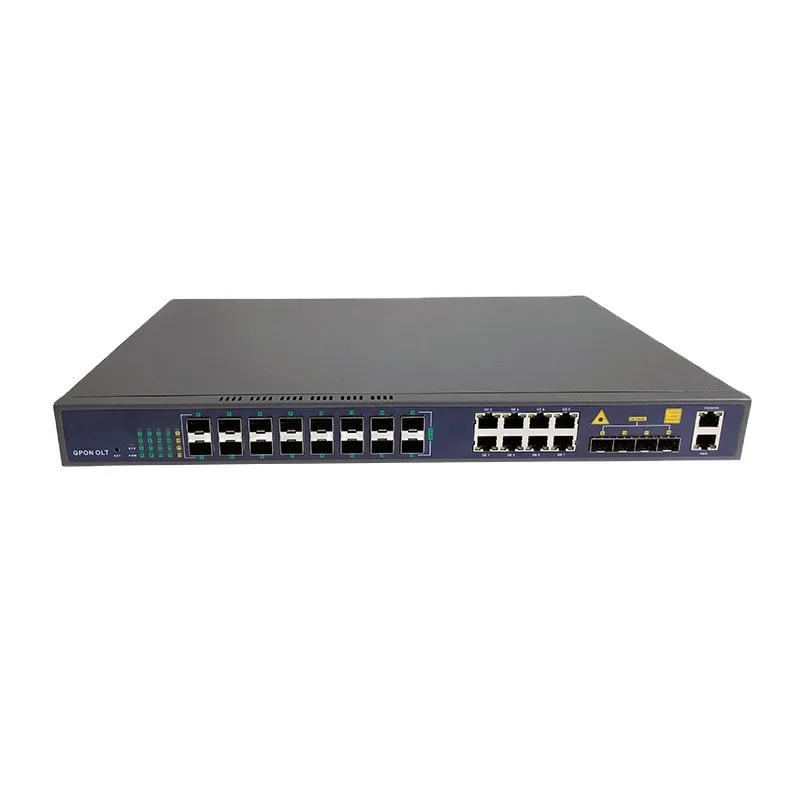 ZC-P1016G 1U Height Optical Line Termination Equipment 16-GPON Port 8*GE(RJ45)+4*GE(SFP)/10GE(SFP+) Uplink 10G Network Switch-boxintelecom