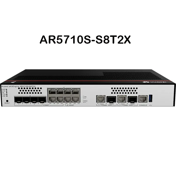 HW AR5710S-S8T2X Enterprise Router 8 Port GE 2 Port 10GE SFP+ WAN Router
