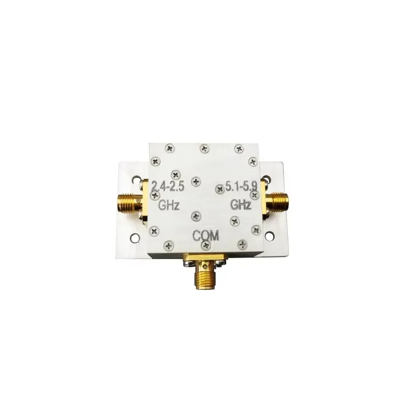 New Material   Spot Goods 2.4-2.5&5.1-5.9GHz Duplexer Diplexer  with SMA-F  Connector for 
