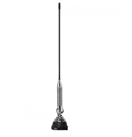 UHF 340-520MHz 570mm 3.4dBi Mobile Stainless Steel Whip Communication Antenna for Radio System