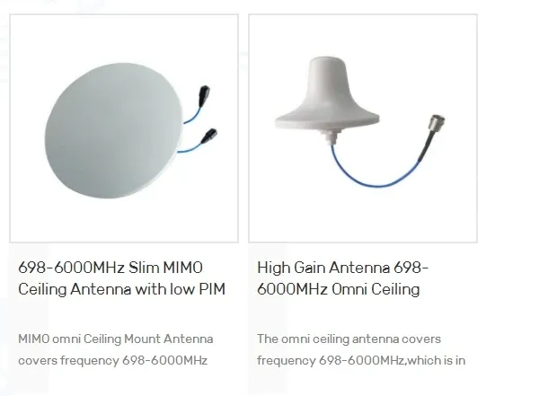 50W 4.9-7.125GHz 15dBi MIMO Horn Antenna With RPSMA Connector for DAS IBS