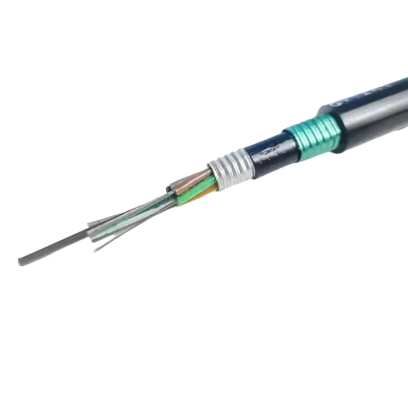 GYTA53 Optical Fiber G652D Duct Direct Burial 720 Core PE Jacket Steel Tape Armored Fiber Optic Cable 100m OEM Base Station Use-boxintelecom
