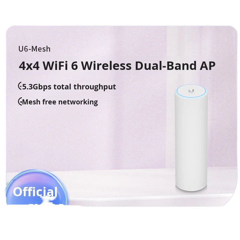 UBNT Ubiquiti Unifi U6-Mesh WiFi6 Dual-Band MU-MIMO Wireless Ceiling Access Point 5.3Gbps 110-240V Flexible Installation Working-boxintelecom