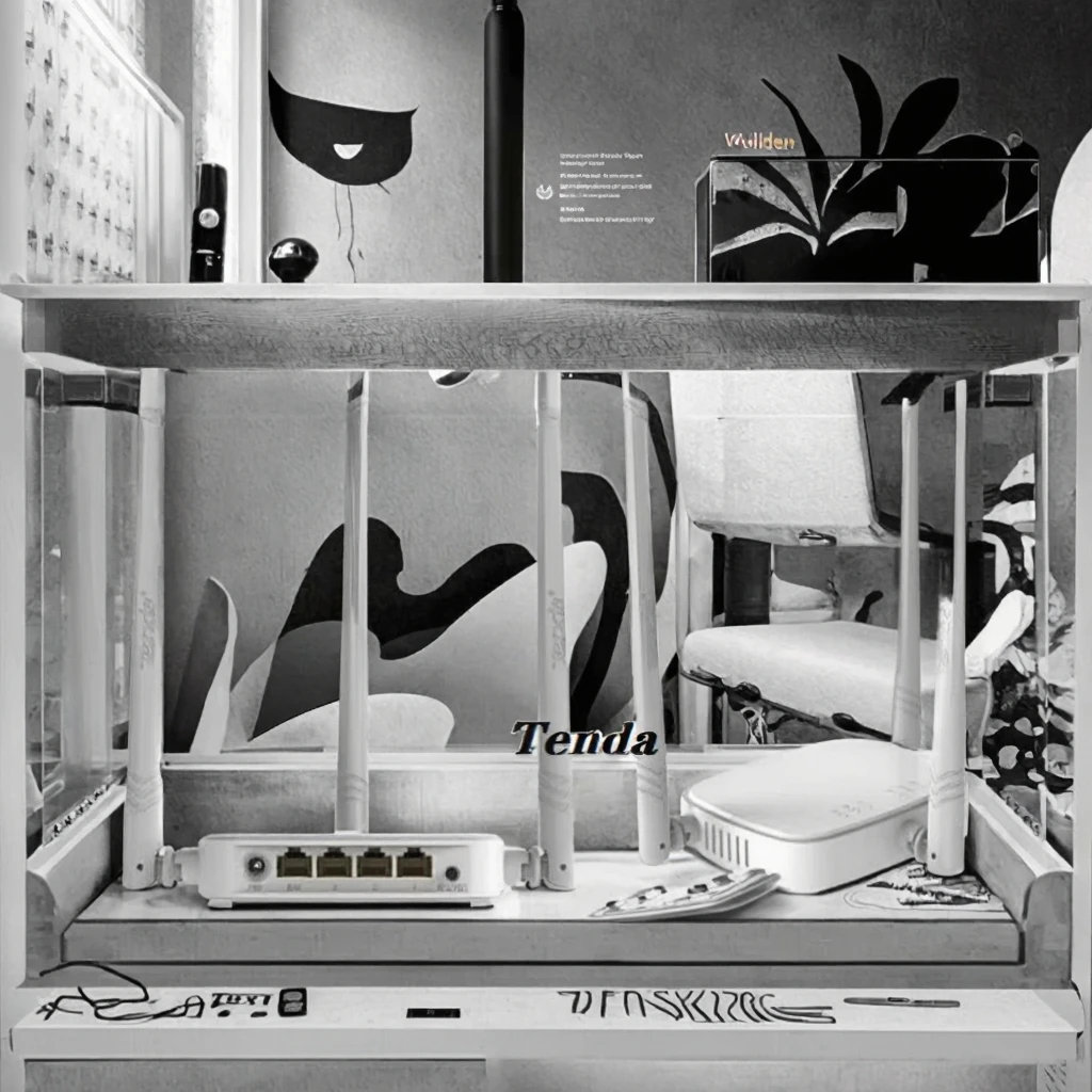 Tengda N318 300Mbps Wireless WiFi Router 2.4G 1WAN+3LAN Multi-language Firmware QoS Firewall Home Support Wi-Fi Repeater Used-boxintelecom