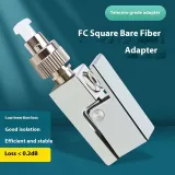 Telecom Parts Fiber Optic Adapter FC Square Quick Connector Converter Bare Fiber Accessory