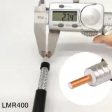 Custom Machined Coaxial Line LMR400 50 Ohm Coaxial Cable High Shielding Efficiency Base St