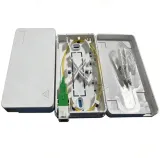 Fiber Optic Easy Faceplate 1 Port Distribution Box SC Adapter Wall Outlet for FTTH Indoor 
