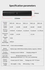 VFL Fiber Optic B5S Metal Rotating Red Laser Pen Fiber Optic Visual Fault Locator Laser Pe