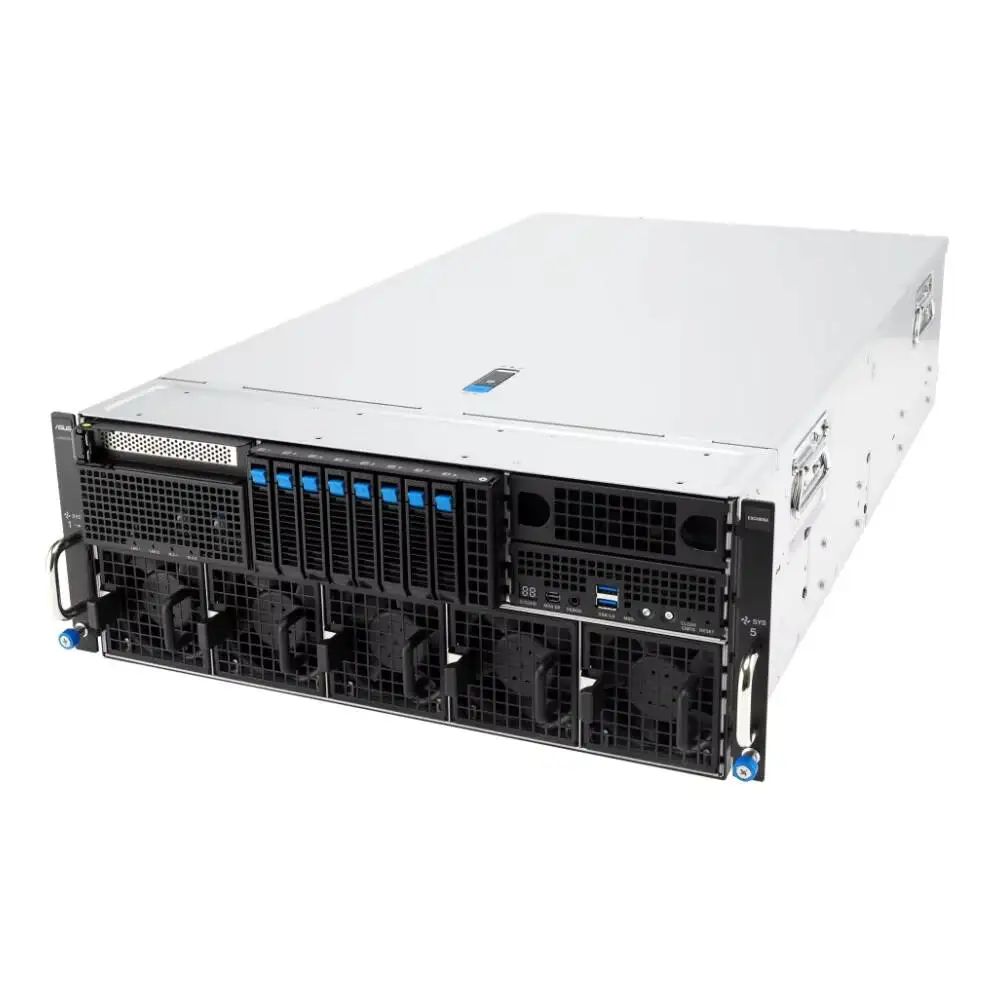 New Generation High Performance ASUS ESC8000A-E13P 4U Rack with 2 CPU and 24 Memory Slots AI 8 GPU Server 6