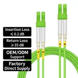 OEM/ODM OEM OM5 Fiber Optic Patch Cord LSZH Low Loss LC/UPC-LC/UPC Duplex Jumper Cable 1 Y