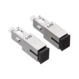 Single Mode Optical Fiber Attenuator 0-30dB SC/UPC Male-Female Coupler Adapter with Flange