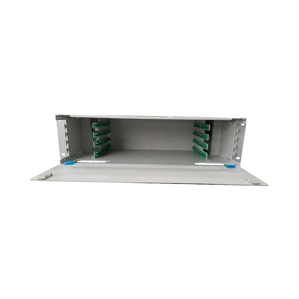 48 Core Sliding Rack Mount Fiber Optic Distribution Frame ODF 19 Inch 1U with SC/LC Adapte