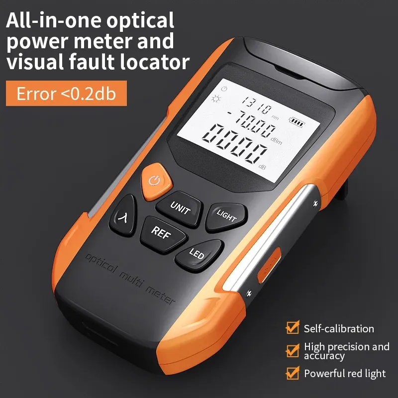 GUANGYAN G9 All in One FIiber Optical Power Meter With Visual Fault Locator Fiber Optic Tester OPM With VFL Removeable Battery-boxintelecom
