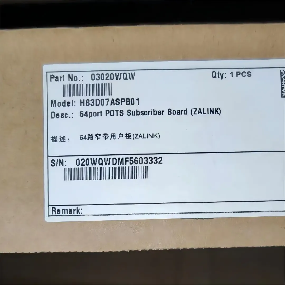 ASPB Board for Huawei Optical Line Terminal OLT SmartAX MA5616 H838D0ASPB01 H838ASPB H83D0