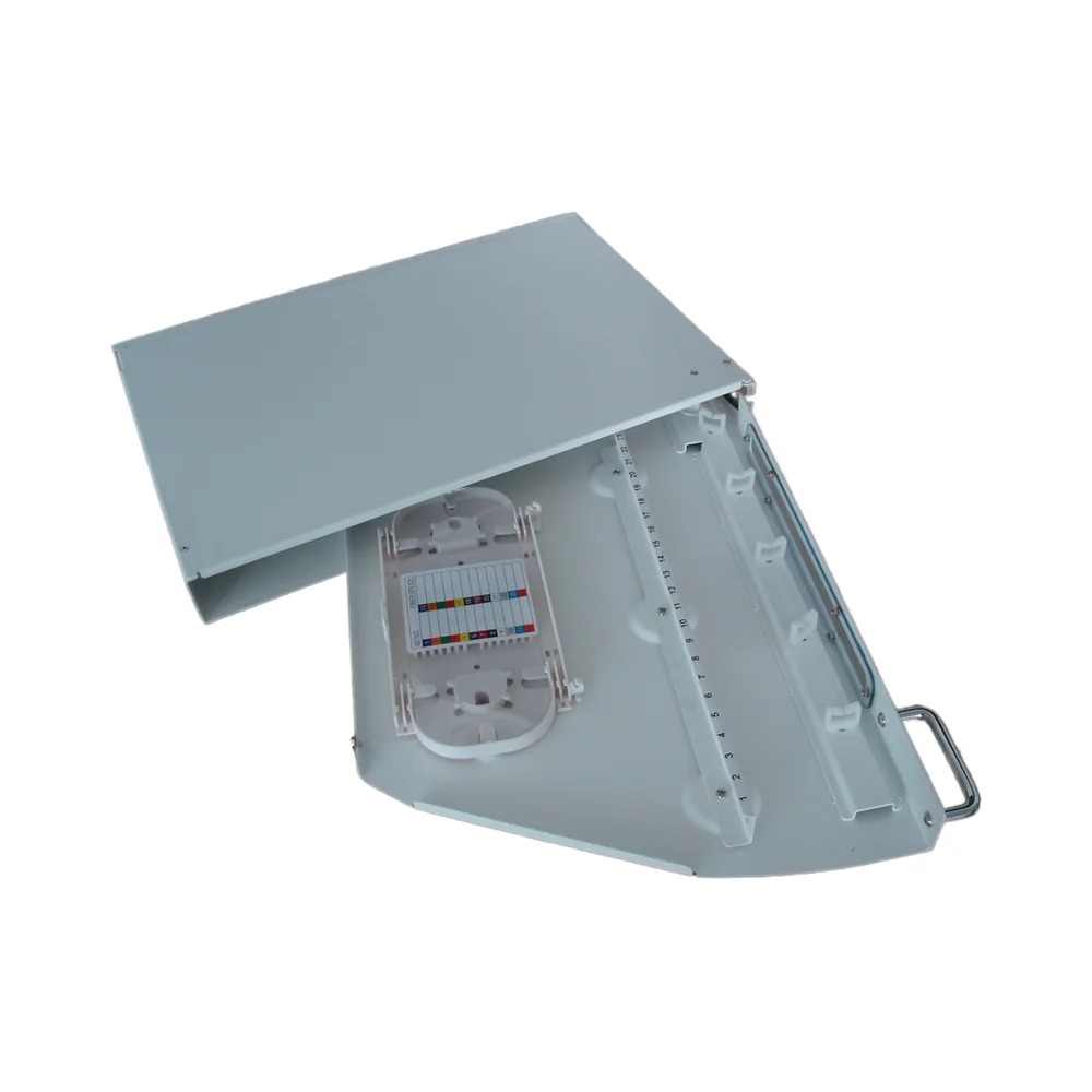 Rotary Type Fiber Optic Distribution Box 1U Patch Panel for 5G FTTH FTTX Broadband Network