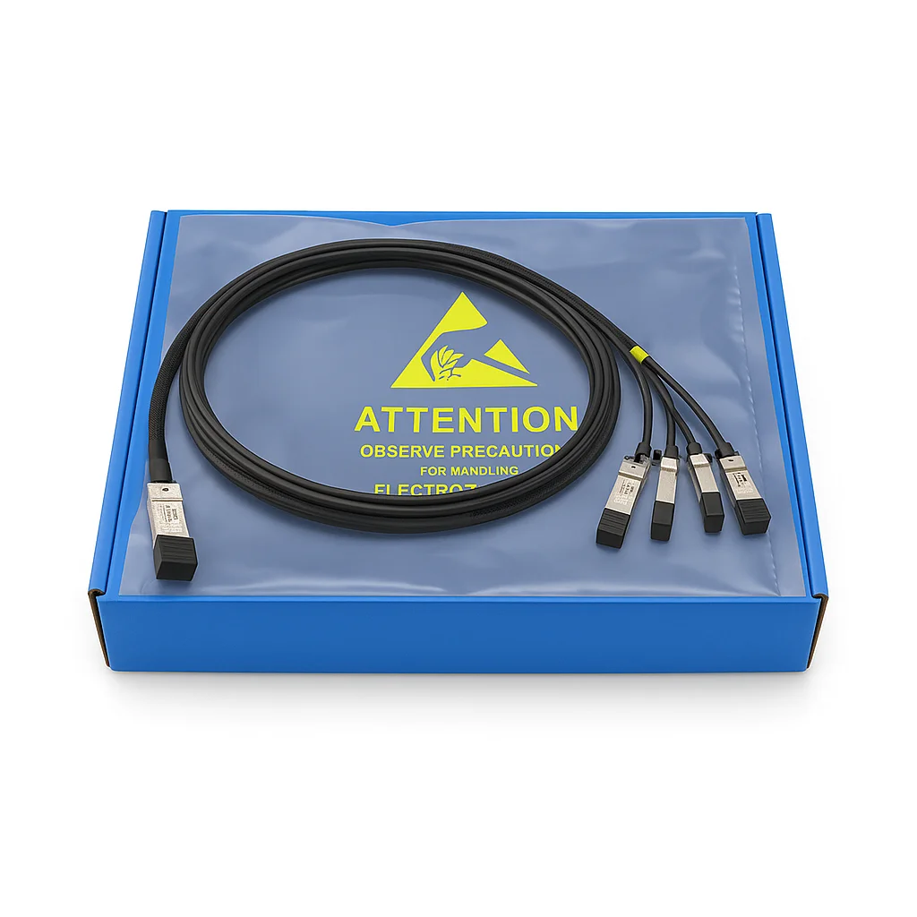 SURFIBER 200G QSFP56 to 4x 50G SFP56 Breakout DAC Cable Passive Direct Attach Copper Model