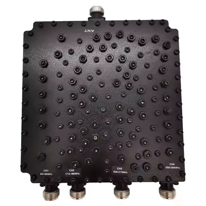 DAS IBS RF 800-960/1710-1880/1920-2170/2500-2690MHz RF Combiner Duplexer with N Female Con