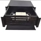 19" Rack Mount 144/96/48/24/12 Core ODF Fiber Termination Box Optical With SC/LC/ST/FC Por