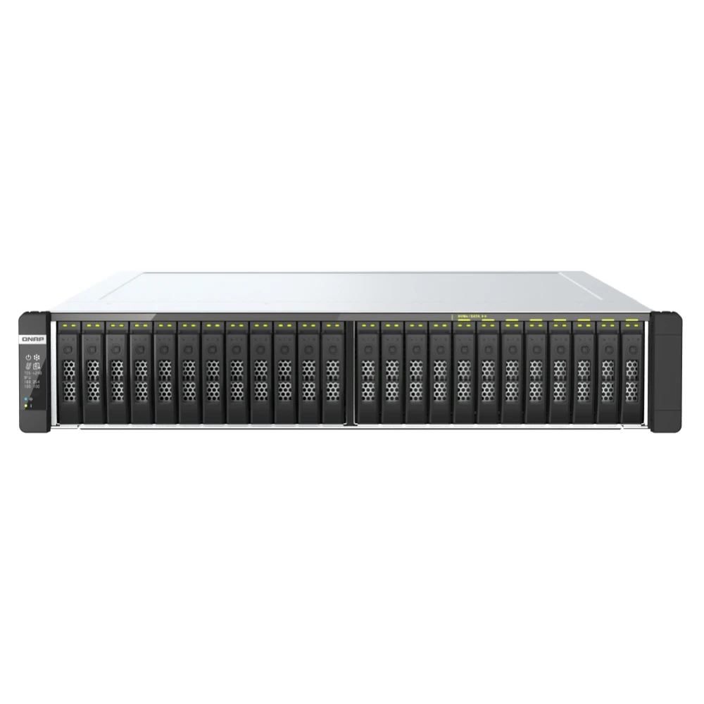 High Performance QNAP TDS-h2489FU Dual-processor 24-bay U.2 NVMe All-flash Array, Combined with ZFS NAS Server Storage 1