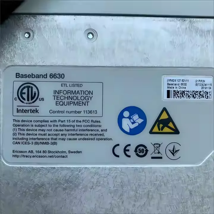 KDV 127 621/11 Baseband 5G Board Card for KDU 137 848/11 Fiber Optic Equipment 6630 5G Base Station BBU-boxintelecom