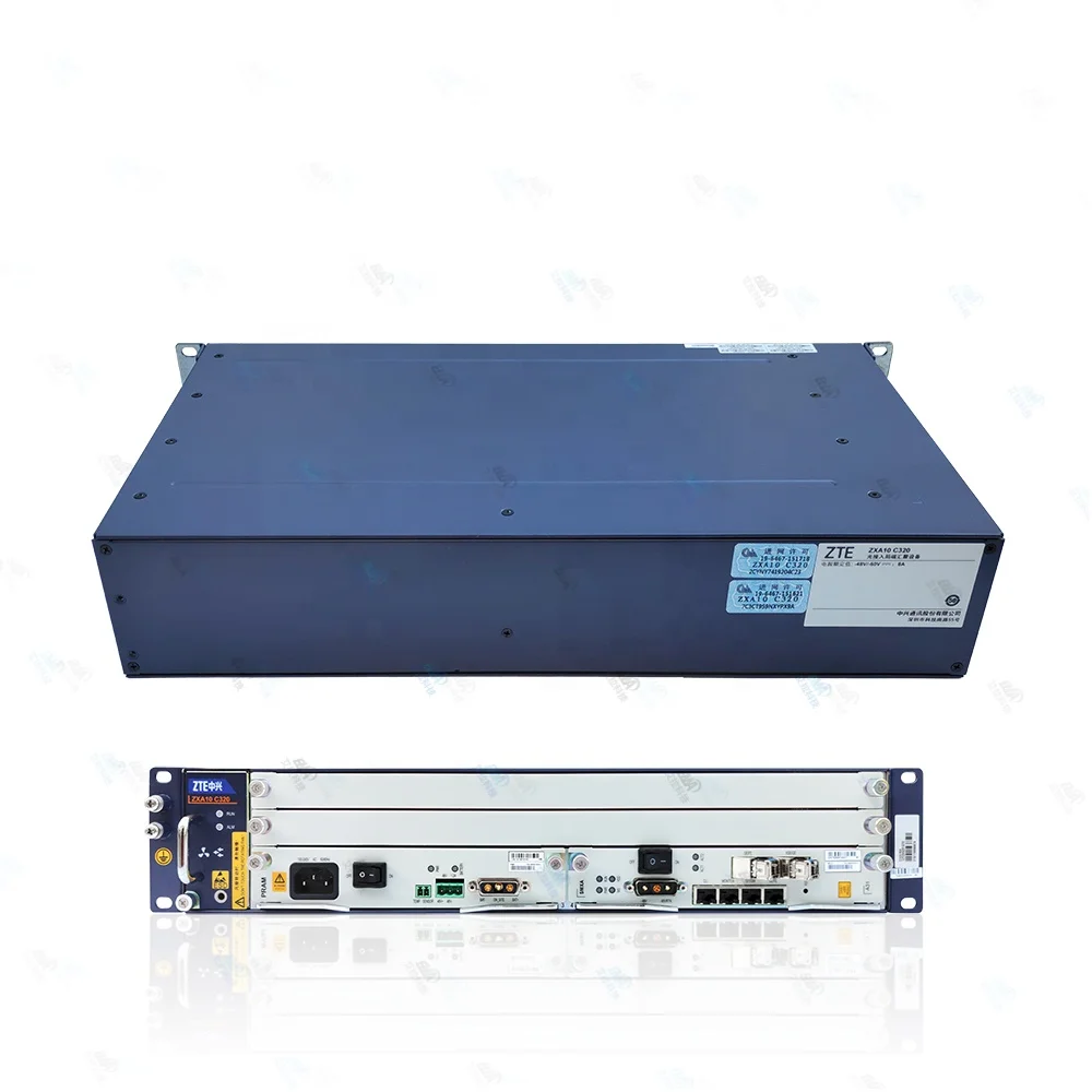 ftth zte mini gpon olt c320 with ac dc power-boxintelecom