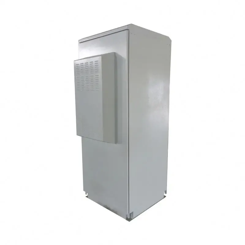 Outdoor 19 Rack Telecom Cabinet with Cooling System Outdoor Telecom Cabinet 22U (19 Inch Rack) + 2-Story Battery Rack-boxintelecom