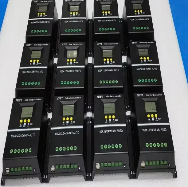 Smart MPPT 100A Solar PV Regulator AUTO 4000W 12V/24V/36V/48V Mppt Solar Charge Controller 60A Switch LED-boxintelecom