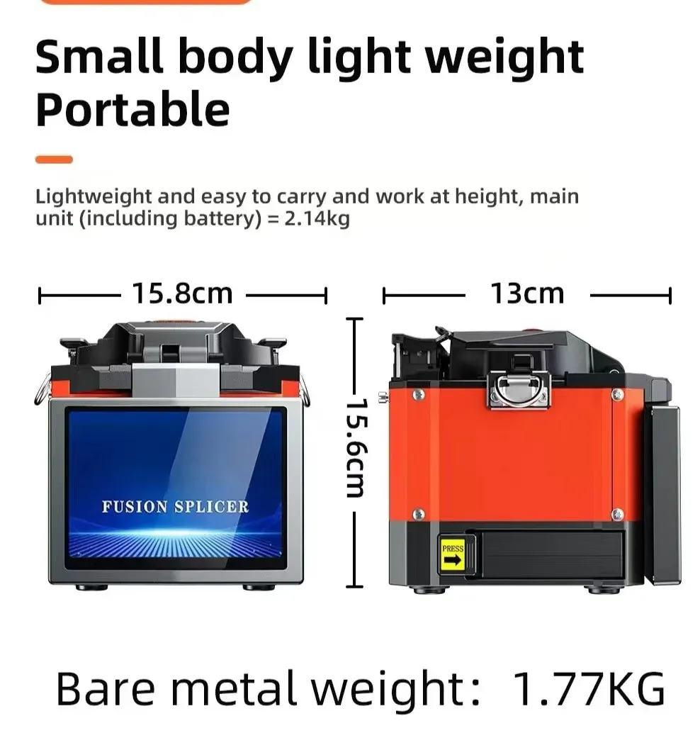 A-80S Optical Fiber Splicer  Core-to-Core Alignment Fusion Splicer Fiber Optic Machine for