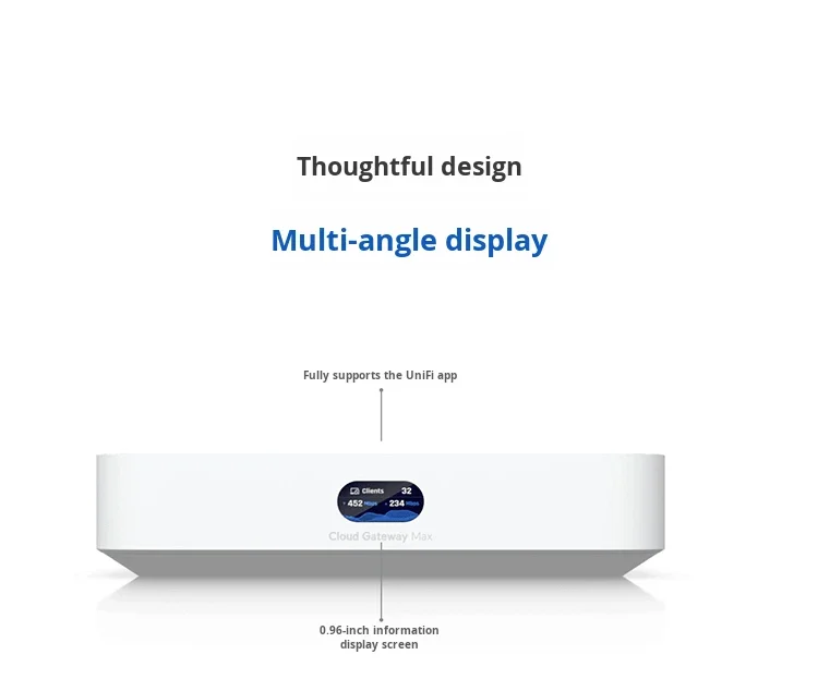 Ubiquiti UCG-MAX Gateway FTTH Network 512 GB NVMe SSD 4x 2.5G LAN 1x 2.5G WAN