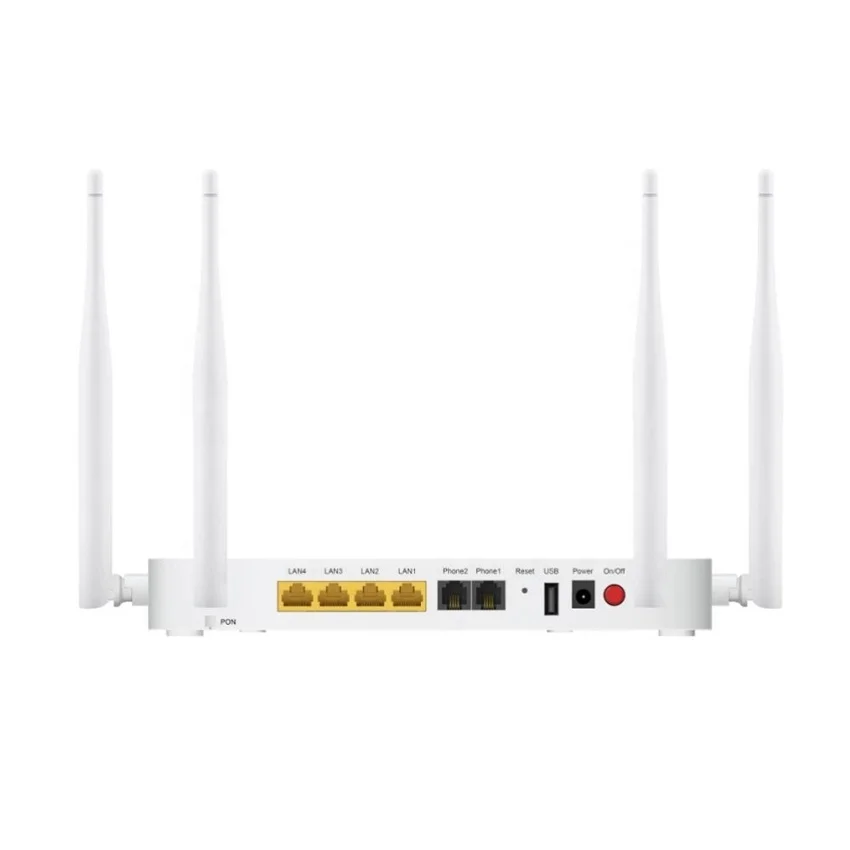 New English Firmware 6 Antenna Zte F680 4ge+2pots+high Dual Band Wifi Gpon Ont Onu F680-boxintelecom
