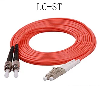 Telecom-Grade FC-ST Multimode Duplex Fiber Optic Patch Cable 50/125 OM2 Jumper Cord for Da