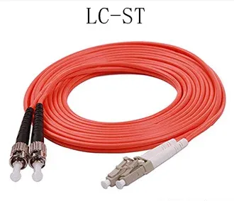 Telecom-Grade FC-ST Multimode Duplex Fiber Optic Patch Cable 50/125 OM2 Jumper Cord for Da