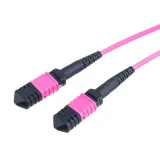 100G 12 Core OM4 MPO-LC Fiber Optic Patch Cable 3M - MTP Pre-Terminated Trunk Cable for Da
