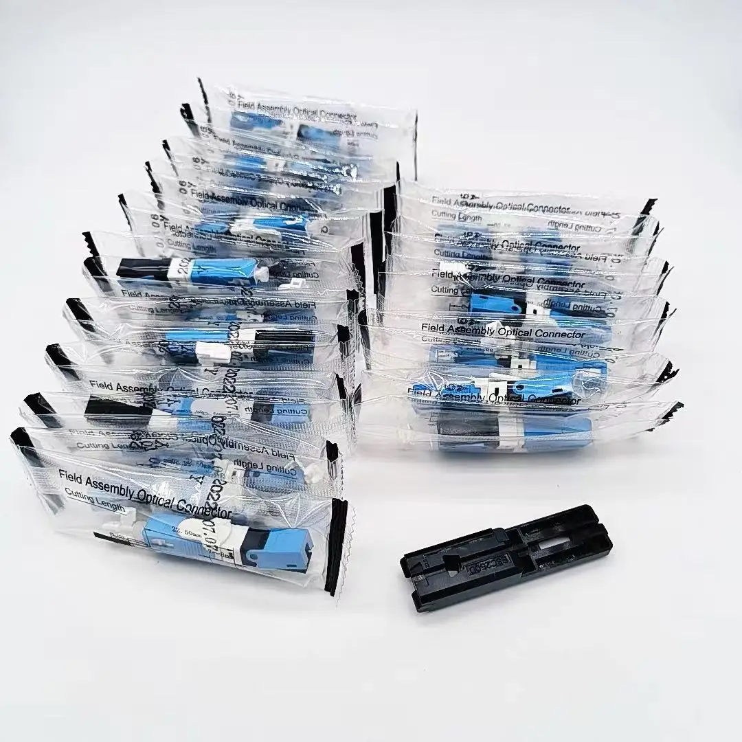 ESC250d Fiber Optic Accessories SC UPC/APC 0.3dB Quick Connectors for Single-Mode FTTH Used in Epon Gpon 5G Networks-boxintelecom