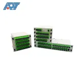 Mini SC/APC Connector Optical Fiber 1*8 1*16 PLC Splitters 4G/WiFi/3G Compatible Steel Tub