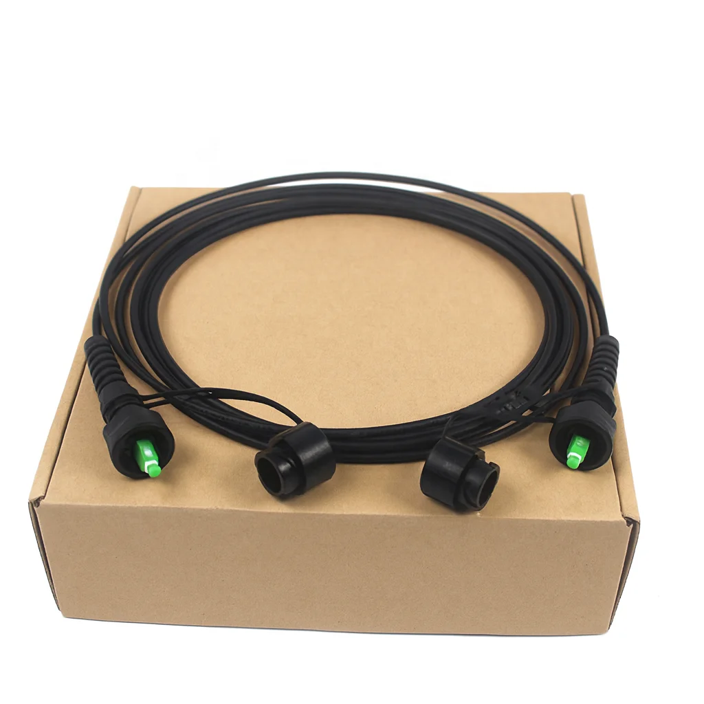 Outdoor Armored ODVA FTTA SC MPO Fiber Optic Jumper Cable Waterproof Tactical Field Cable 