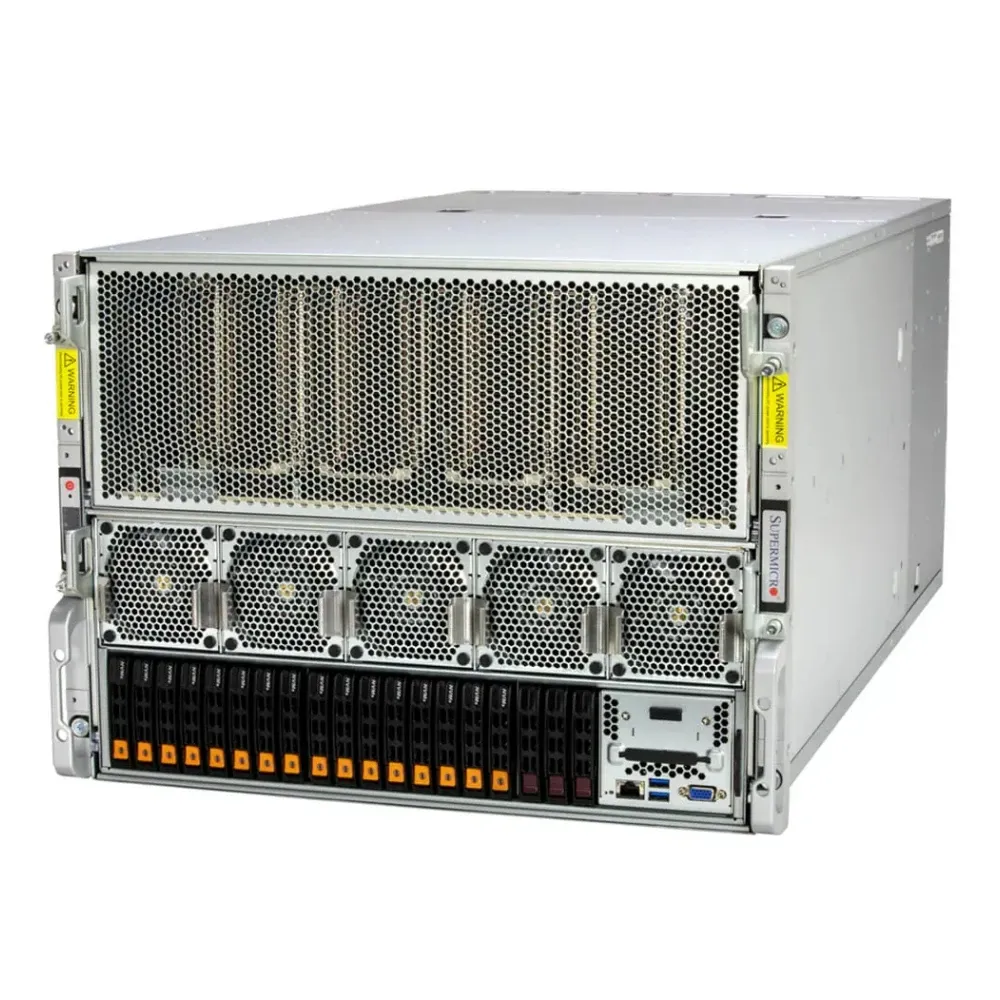 Hot Sale Supermicro AI GPU SuperServer SYS-821GE-TNHR DP Intel 8U System with 8-GPU and Rear I/O-boxintelecom