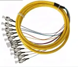 Fiber Optic Bundle Pigtails FCUPC Connector 12 Color 0.9mm SM FTTH Pigtail