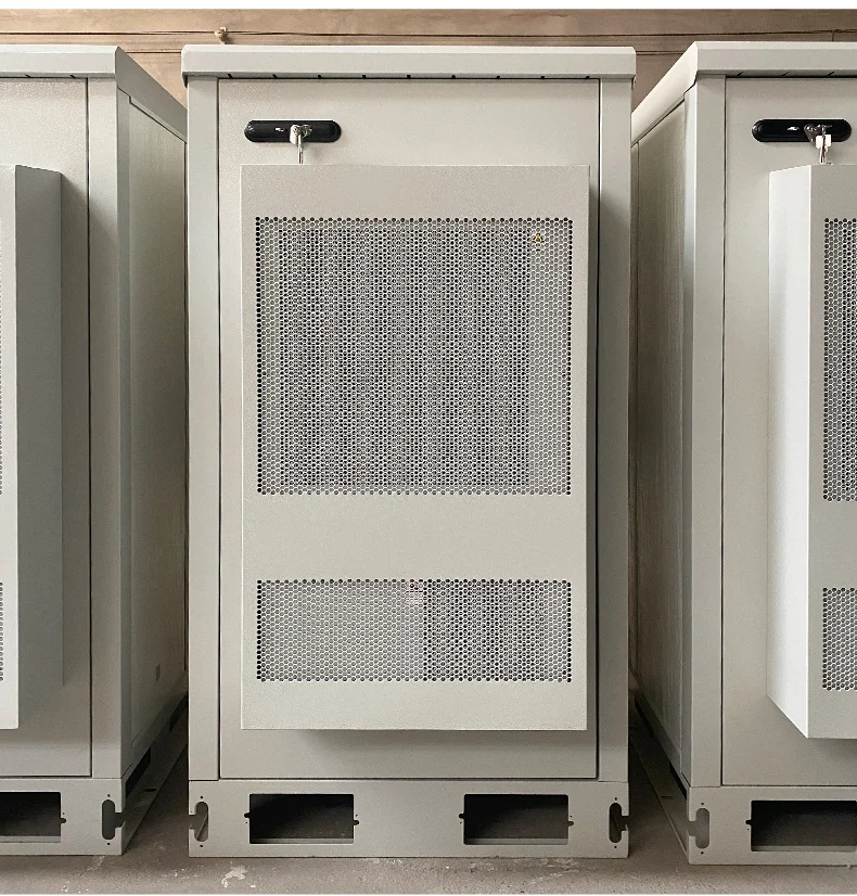 RH Customized Logo Integrated Outdoor Aluminum Cabinet IP55 Enclosure 5G Base Station Communication Power Equipment Metal Steel-boxintelecom