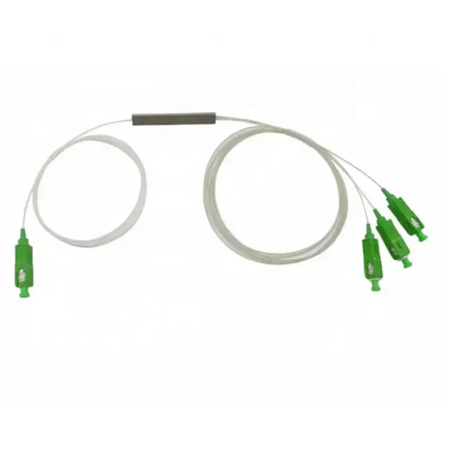 China  Factory Price 1x5 1x9 1x17 Mini PLC Splitter SC APC Plc Splitter Mini Steel Tube Ftth Optic Plc Splitter-boxintelecom