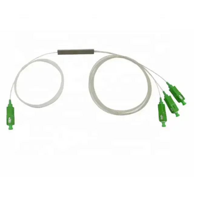 China  Factory Price 1x5 1x9 1x17 Mini PLC Splitter SC APC Plc Splitter Mini Steel Tube Ftth Optic Plc Splitter-boxintelecom