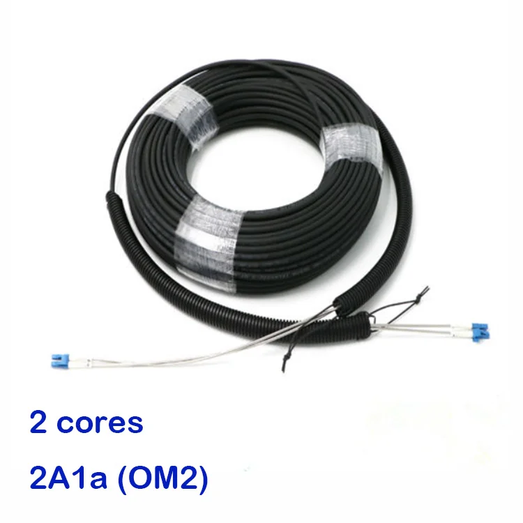 Optical Cable Assembly DLC/PC to DLC/PC Multi-mode 2 Cores GYFJH-2A1a OM2 Armored Branch L
