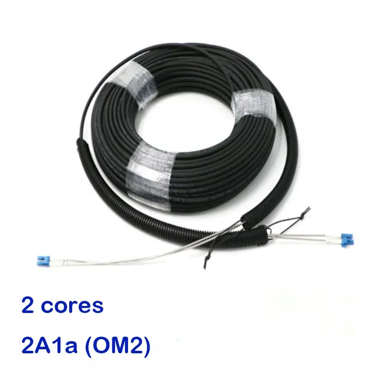 Optical Cable Assembly DLC/PC to DLC/PC Multi-mode 2 Cores GYFJH-2A1a OM2 Armored Branch L