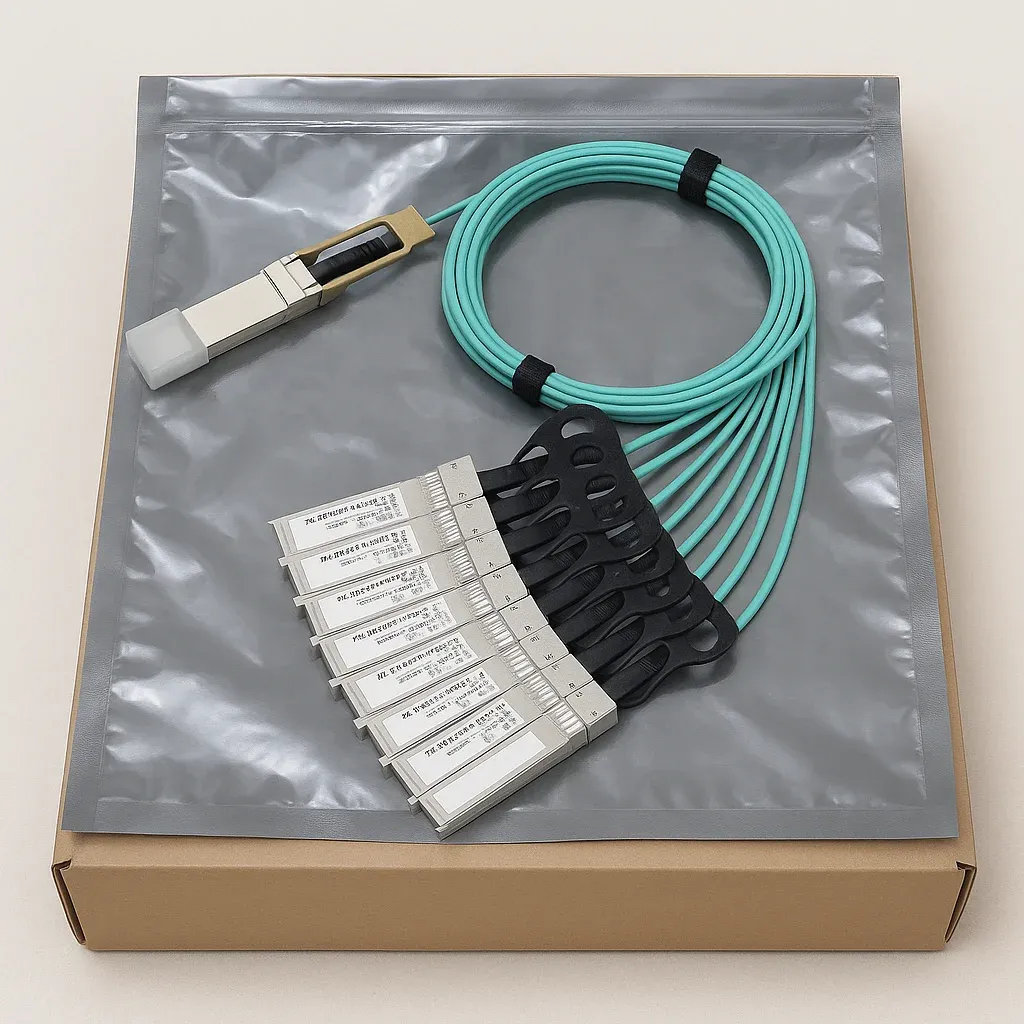 SURFIBER 400G QSFP-DD to 8x50G SFP56 Breakout Active Optical Cable with 1 Year Warranty fo