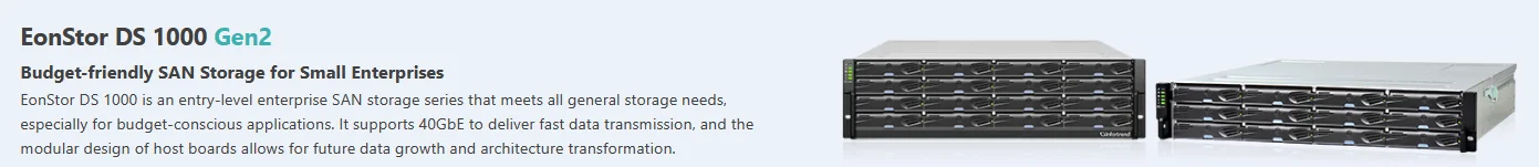 Infortrend Storage EonStor 1000 Serie DS 1012 Gen2/1016 Gen2/1024 Gen2/1024B Gen2 4