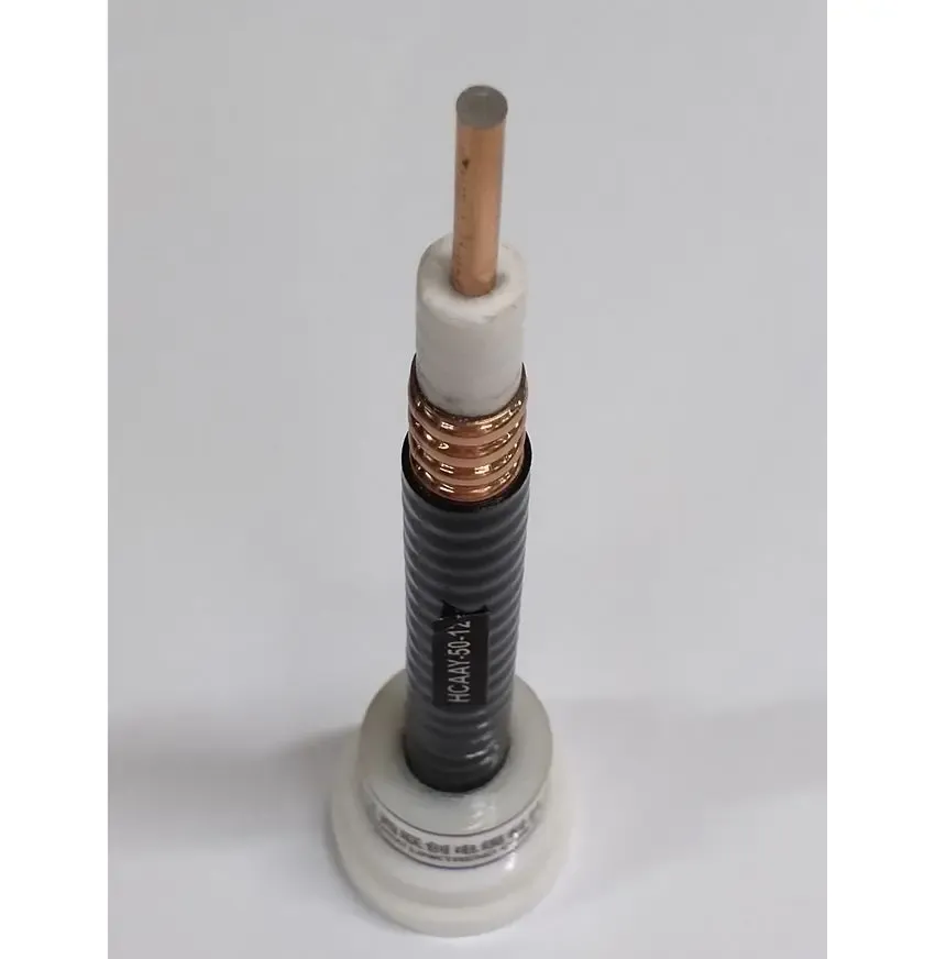 Copper 50Ohm Corrugated Tube RF Feeder 1/2\" Coaxial Cable with PVC/PE Jacket Low Loss 1/2\" Coaxial Cable-boxintelecom