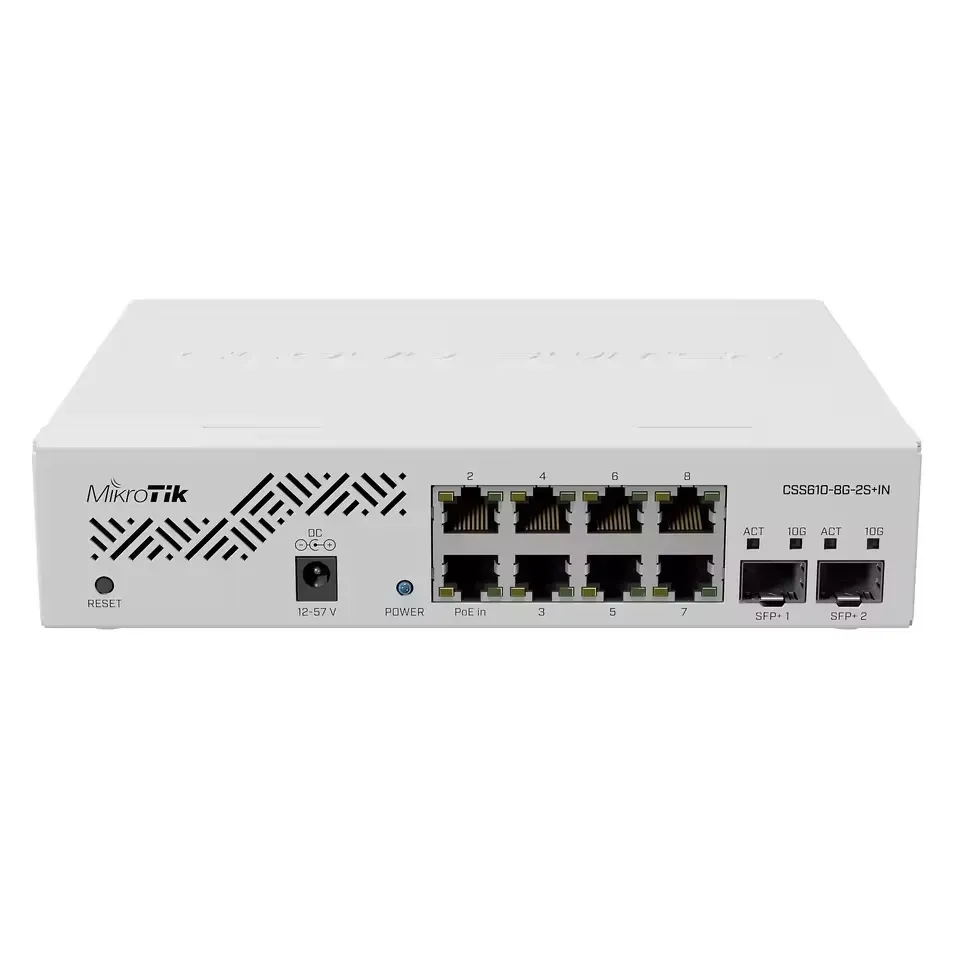 CSS610-8G-2S+IN Eight 1G Ethernet Ports and Two SFP+ Ports for 10G Fiber Connectivity-boxintelecom